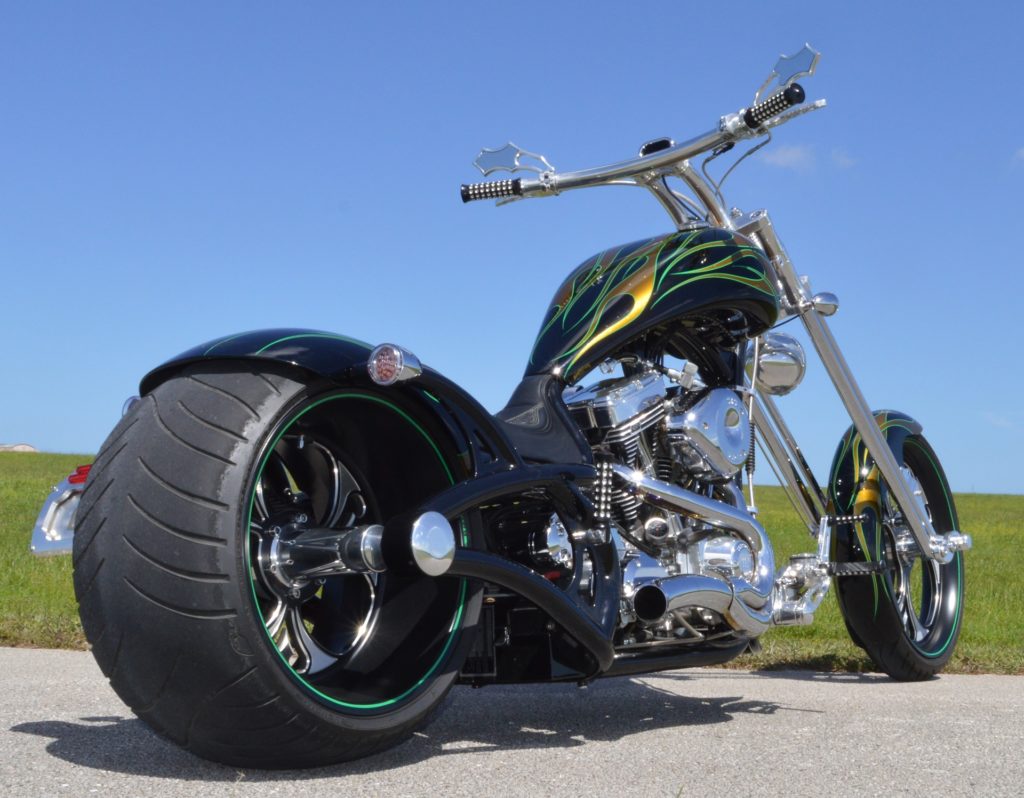 Fat tire motorcycle covered by Florida insurance.